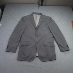 BERRAGAMO COLLEZIONI DITALIA Blazer Vest Mens 40R Grey Single Breasted Suit